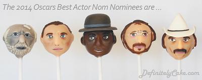 Oscars Best Actor Nominee Cake Pops - Cake by Definitely Cake