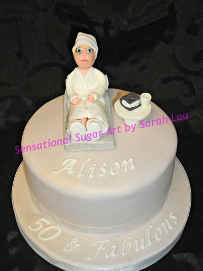 Time to chill out at the spa :-) - Cake by Sensational Sugar Art by Sarah Lou
