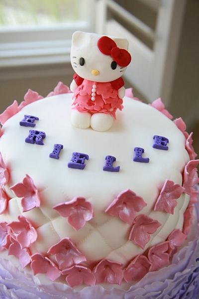 Hello kitty fondant frills - Cake by Ann