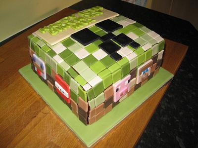 Minecraft Birthday Cake - Cake by Combe Cakes