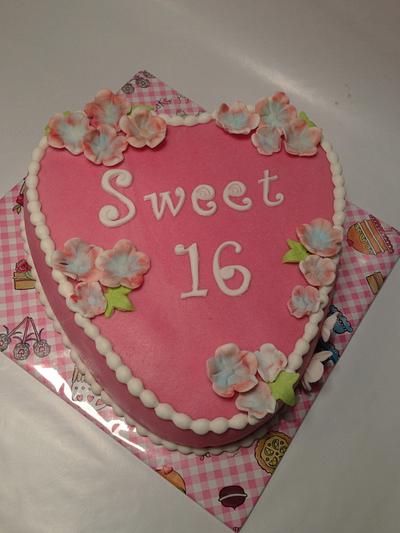 Sweet sixteen - Cake by Alieke