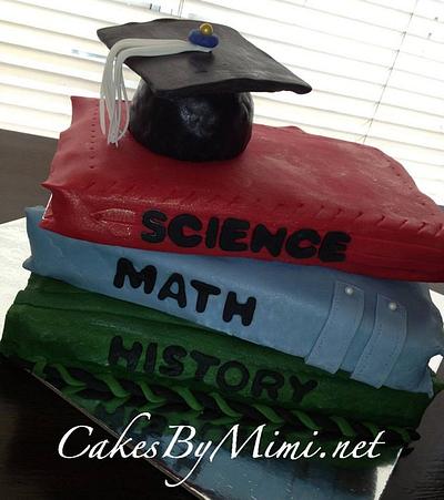 Stack of Books Graduation Cake - Cake by Emily Herrington