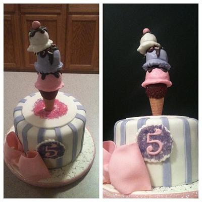 We All Scream For Ice Cream!! - Cake by Cecilia Gonzalez