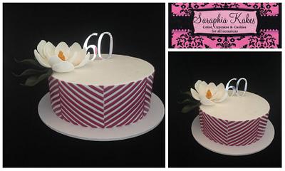 60th Wedding Anniversary Cake - Cake by Wendy - Saraphia Kakes