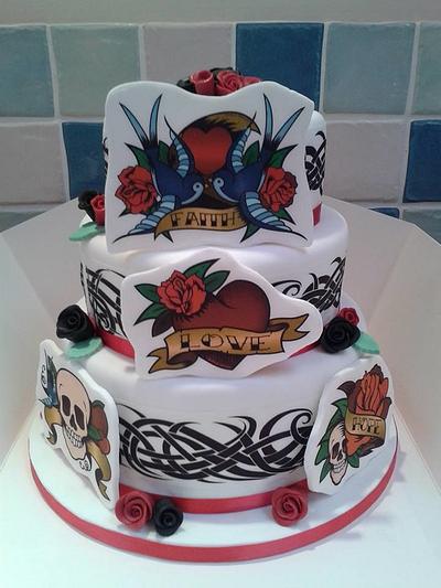 unusual wedding cake. - Cake by lucysyummycakes