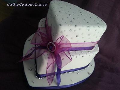 Cadbury Purple wedding - Cake by Cath