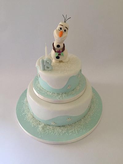 Olaf, the snowman - Cake by Futurascakedesign