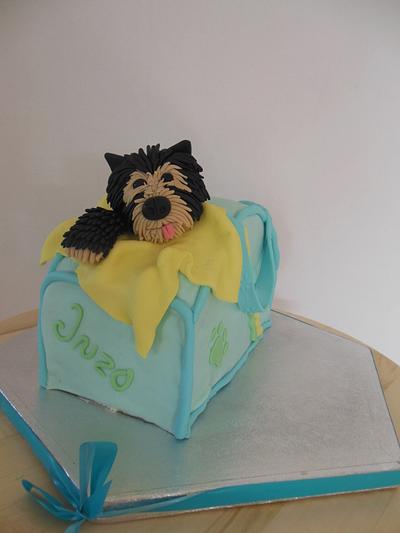dog in a bag - Cake by Rianne