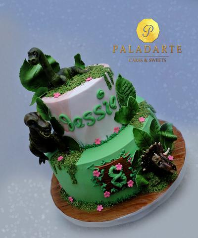 Dinosaur cake - Cake by Paladarte El Salvador