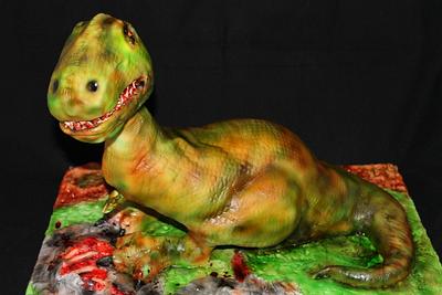 T-Rex Cake - Cake by Julianna