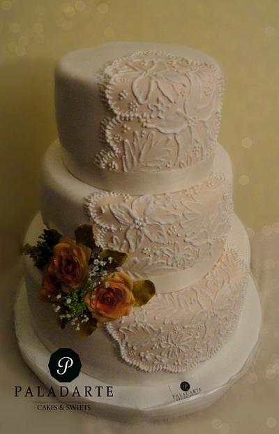 Vintage Wedding Cake - Cake by Paladarte El Salvador