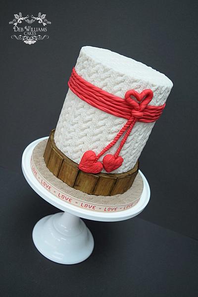 Hygge Valentines Cake - Cake by Deb Williams Cakes
