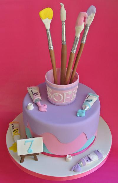 Artist Cake - Cake by eunicecakedesigns