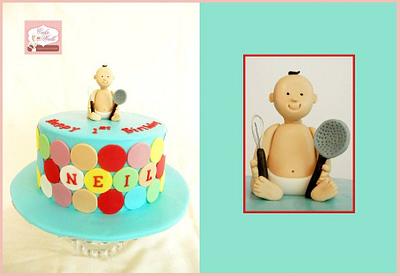 Birthday Cake for a baby who loves evrything in the kitchen - Cake by Cakewalkuae