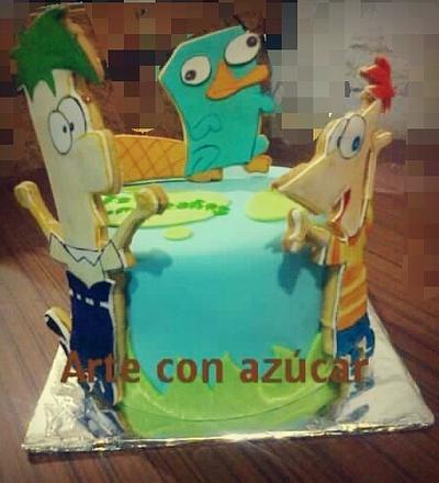 Phineas and Ferb cake  - Cake by gabyarteconazucar