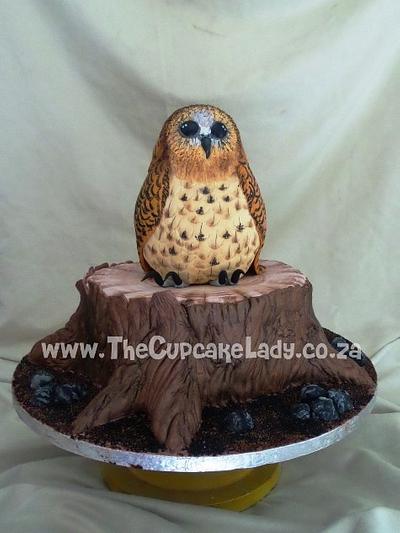 A Birthday Owl - Cake by Angel, The Cupcake Lady