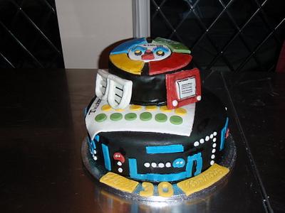 80s theme 30th Birthday cake  - Cake by christine knowler