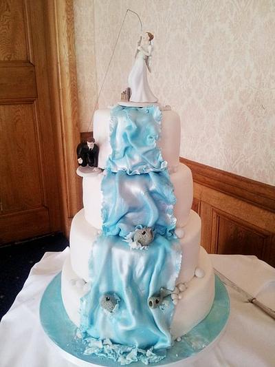 Fishing Inspired Wedding Cake - Cake by EmzCakes