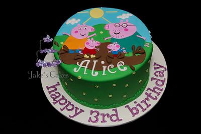Who doesn't love Peppa Pig? - Cake by Jake's Cakes