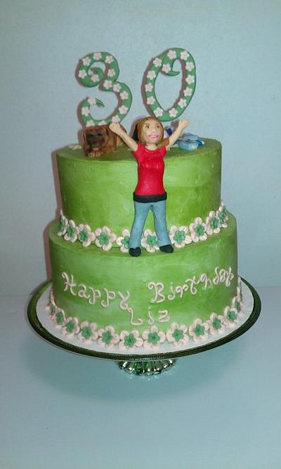 30th celebration birthday cake - Cake by nonniecakes