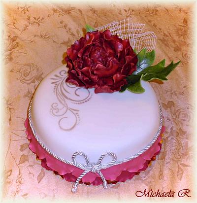 Peony cake - Cake by Mischell