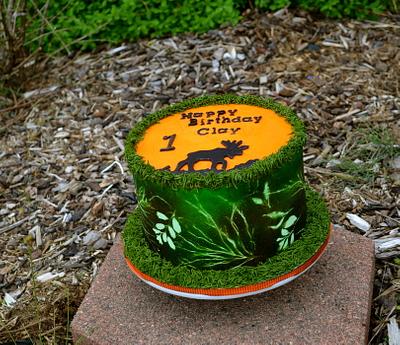 Moose Hunter Camo Cake - Cake by CrystalMemories