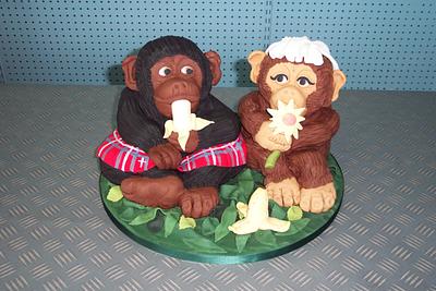 Monkey marriage - Cake by Cake-sprite