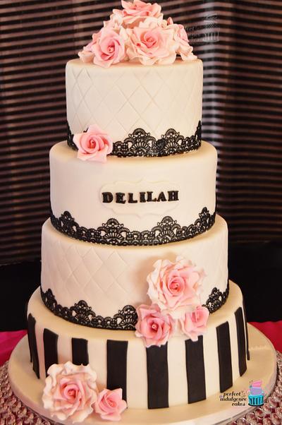 Glamour Girl Delilah Baby Shower - Cake by Maria Cazarez Cakes and Sugar Art