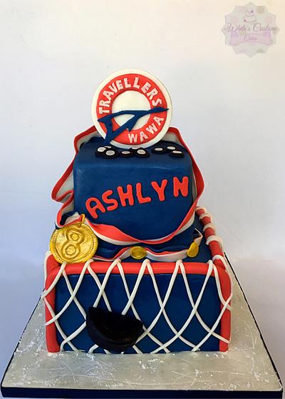 Hockey Cake - Cake by Sabrina - White's Custom Cakes 