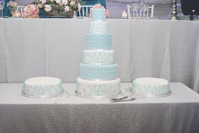 aqua blue - Cake by sasha