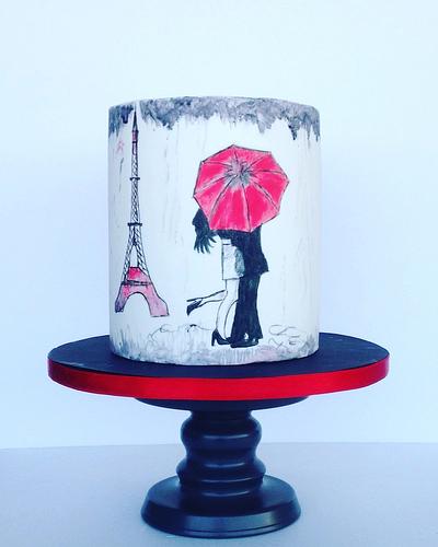 Love in Paris  - Cake by Bella's Cakes 