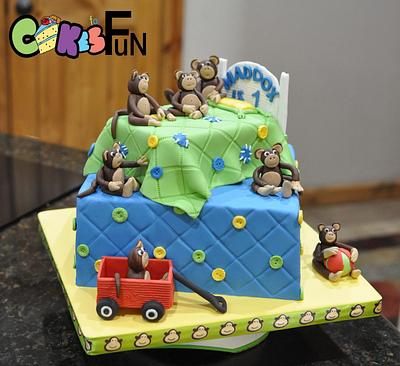 5 Monkeys on the Bed - Cake by Cakes For Fun