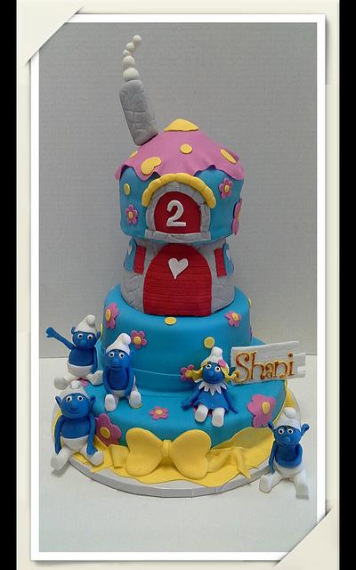 Smurfs cake - Cake by Sherri Hodges 