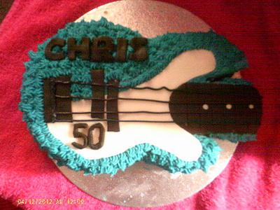 Guitar cake - Cake by Marianne Barnes