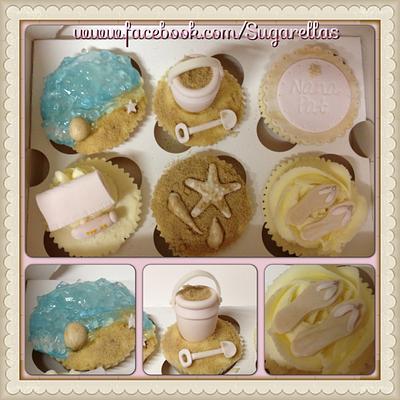 Beach Cupcakes! - Cake by Amanda