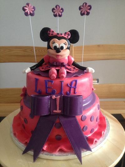 Minnie Mouse 1st Birthday Cake - Cake by VereNiceCakes
