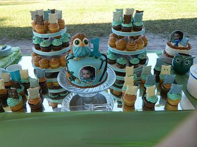 Birthday Owl cake for a little man - Cake by maribel