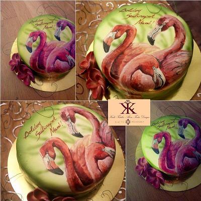 Flamingos cake - Cake by Fatiha Kadi