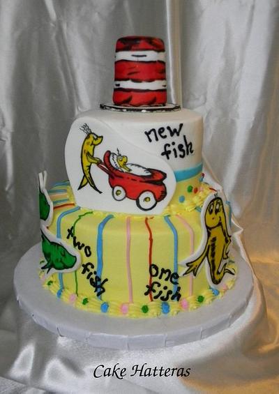 One fish, two fish, red fish, new fish! - Cake by Donna Tokazowski- Cake Hatteras, Martinsburg WV
