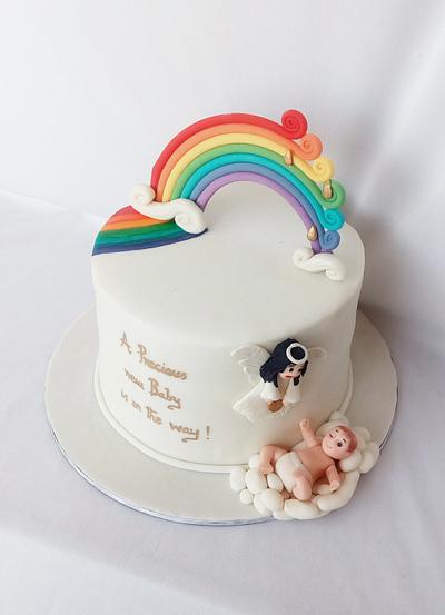 Baby shower angel cake - Cake by Minna Abraham