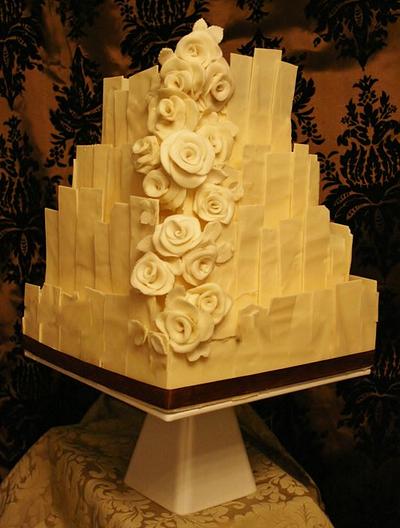 White Chocolate Shard Cake - Cake by Floriana Reynolds