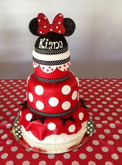 Minnie Mouse is celebrating a birthday - Cake by Fun Fiesta Cakes  