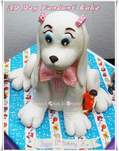 3D Dog Cake - Cake by quennie