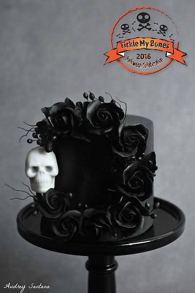 Gothic Skull Wreath  - Cake by Audrey