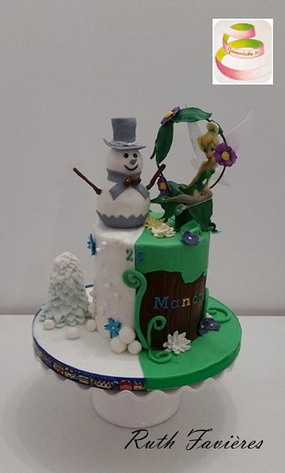 Tinkerbell and Winter - Cake by Ruth - Gatoandcake