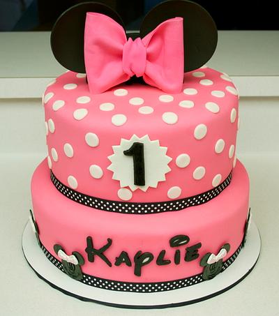 Minnie Mouse 1st Birthday Cake - Cake by EmmaMariesCakes