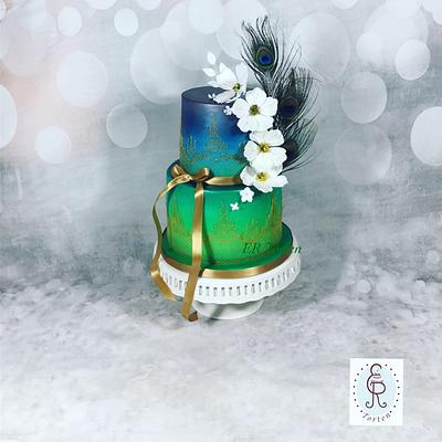 Peacock cake - Cake by ER Torten