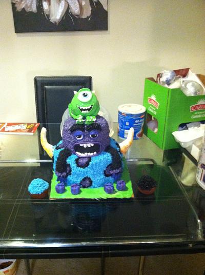 Monster inc cake - Cake by Baby cakes by amber