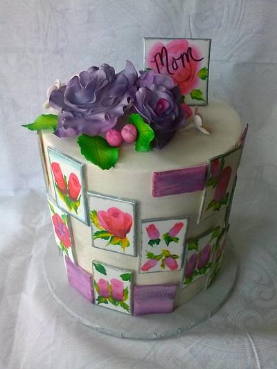 Purple Flowers for Mother's Day - Cake by Sweet ObsesShan