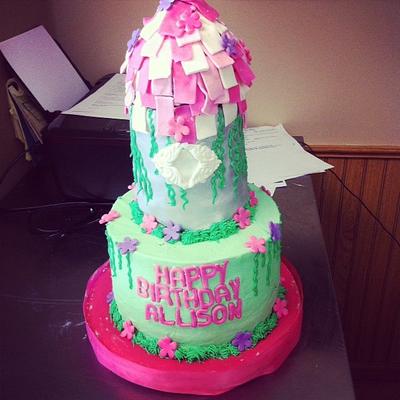 Rapunzel Themed cake - Cake by Stephanie